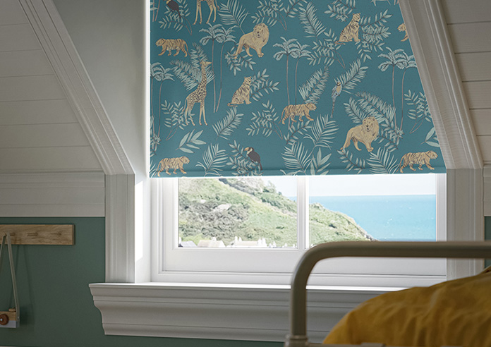 Jungle, Tropics Blue - Roller Blind - Image 5